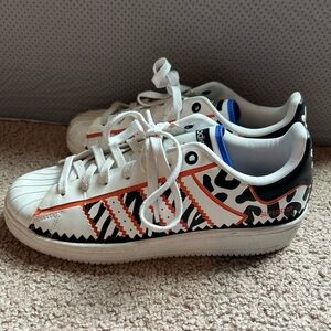 Adidas Women’s  Sneakers - White and Orange